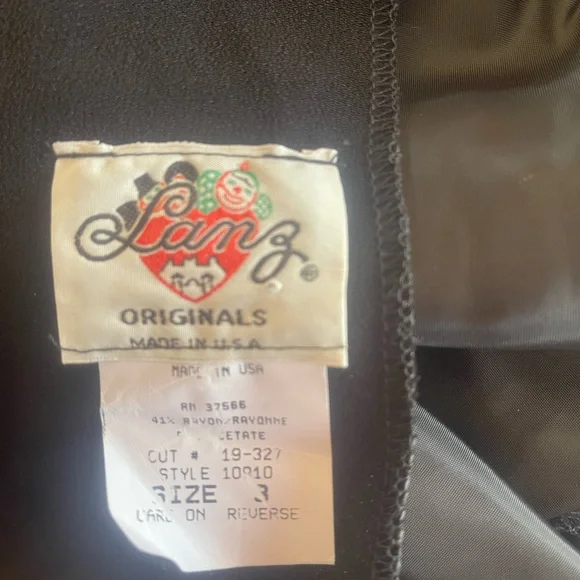 Vintage Lanz original, Elegant Black Dress - Picture 7 of 7